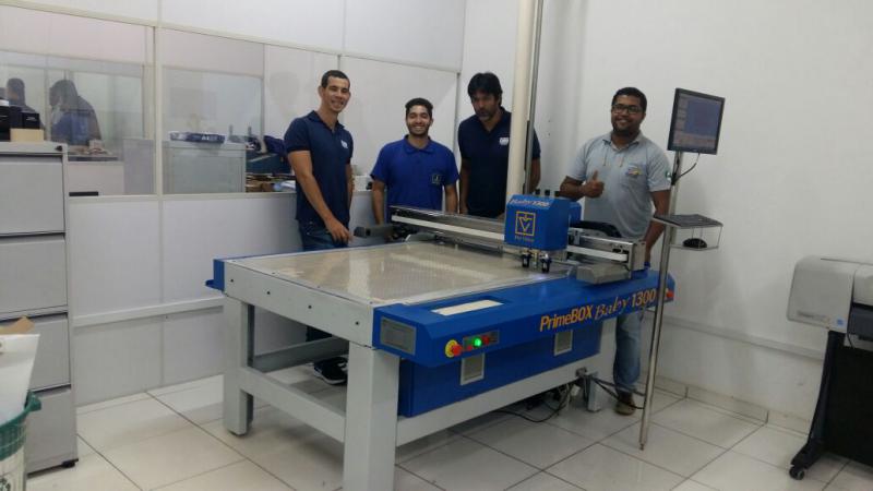 Instalação Mesa de Corte Digital Modelo Baby 1300 – Colorgraf Nordeste